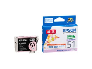 【クリックで詳細表示】EPSON/エプソン ICLM51 カラリオプリンタ用 インク/小容量タイプ(ライトマゼンタ)