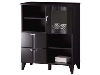 【クリックで詳細表示】SHIRAI/白井産業 【MORCLAY/モークレイ】キャビネット MCL-9075GH BK