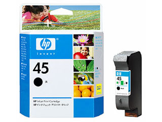 【クリックで詳細表示】hp/ヒューレット・パッカード 51645AA＃003 HP45インク クロ