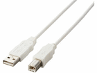 EU RoHS���� USB2.0�P�[�u�� AB�^�C�v/0.5m �z���C�g