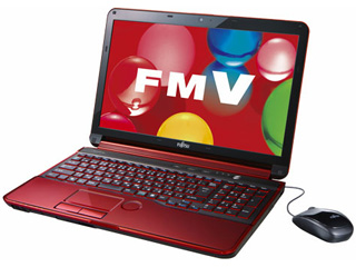 15.6型ワイドLED液晶ノートPC LIFEBOOK/ライフブック AH56/H ガーネットレッド