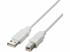 EU RoHS���� USB2.0�P�[�u�� AB�^�C�v/1.0m �z���C�g