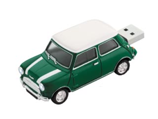 UFDMC-4GG MINI Cooper/�~�j�N�[�p�[�^ USB�t���b�V�������� 4GB �O���[��
