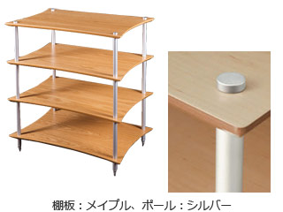 【クリックで詳細表示】QUADRASPIRE/クアドラスパイア Q4DS/MP(シルバー/メイプル)