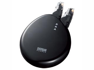 【クリックで詳細表示】サンワサプライ KB-MK7BK 自動巻取りLANケーブル ブラック