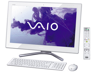 24�^LED�t���f�B�X�v���C��̌^�f�X�N�g�b�vPC VAIO L�V���[�Y VPCL237FJ/WI �z���C�g