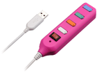 GH-UH204TPP 4�|�[�g�J���t��USB�n�u �s���N �d���ꊇON/OFF�؂芷���X�C�b�`�E�|�[�g�L���b�v�t��