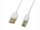 KU20-SL05W �ɍ�USB�P�[�u�� (USB2.0 A-B�^�C�v) �z���C�g 0.5m