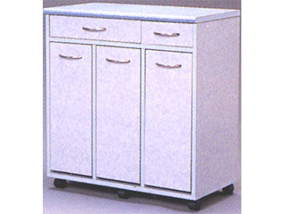 【クリックで詳細表示】アイリスオーヤマ セリエキッチントリプルペールストッカーSKP-69：マーブルグレー