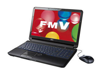 15.6型ワイドLED液晶ノートPC LIFEBOOK/ライフブック AH FMVA54HB シャイニーブラック