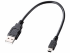 U2C-GMM025BK �Q�[���@�pUSB2.0�P�[�u���iA - miniB�^�C�v�j[�u���b�N] 0.25m