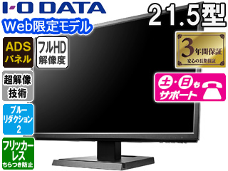 Web限定モデル 広視野角ADSパネル採用 超解像21.5型ワイド液晶ディスプレイ EX-LDH221DB