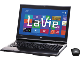 15.6型ワイドLED液晶ノートPC LaVie L(ラヴィL) LL750/LS6B クリスタルブラック PC-LL750LS6B