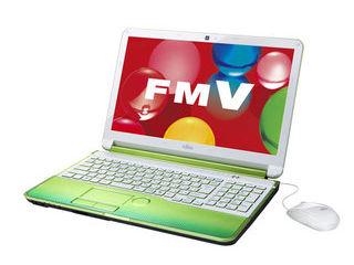 15.6型ワイドLED液晶ノートPC LIFEBOOK/ライフブック AH FMVA54HG ライムグリーン