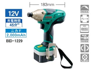 【クリックでお店のこの商品のページへ】RYOBI/リョービ BID-1229 プロ用充電式インパクトドライバ【送料代引き手数料無料の安心価格】