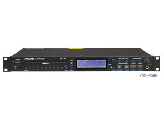 【クリックで詳細表示】TASCAM/タスカム 1Uラックマウントサイズ業務用CDプレーヤー CD-500B
