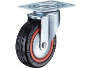 【クリックで詳細表示】HAMMER/ハンマーキャスター M型 自在 ゴム車B入り100mm/420M-RB100BAR01