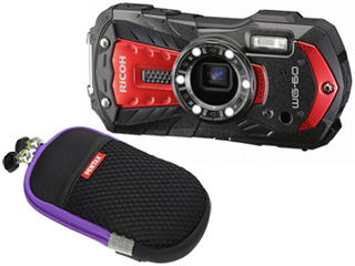 RICOH WG-60(レッド)+O-CC135 カメラケースセット【wg60set】