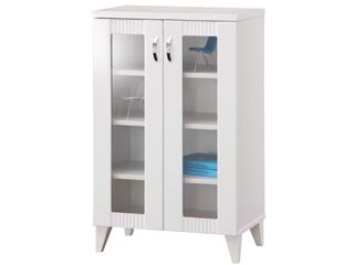 【クリックで詳細表示】SHIRAI/白井産業 【MORCLAY/モークレイ】キャビネット MCL-9055G WH