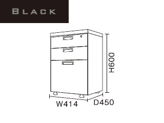 【クリックで詳細表示】ビクターインテリア 【ニューワークスタジオ FLAT】オプションユニット ムーブユニット DD-F200-BK(ブラック) ＜br＞ 【nwsflat】