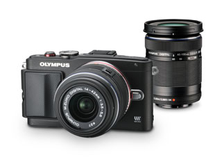 【クリックで詳細表示】【取得NG】OLYMPUS/オリンパス OLYMPUS PEN Lite E-PL6 ダブルズームキット(ブラック) 【送料代引き手数料無料！】 ＜br＞ 【epl6d】