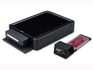 【クリックでお店のこの商品のページへ】ラトックシステム SA25-DK1EX-U3BK USB3.0接続2.5インチSATA外付けリムーバブルケース SATA接続トレイ付