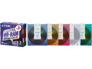 DVD-RAM240Y4X5MK (RAM TYPE4 3倍速 5枚組)