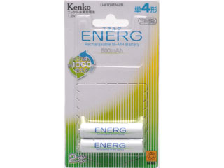 【クリックで詳細表示】Kenko/ケンコー U-＃104EN-2B ENERG ニッケル水素充電池(単4形充電池2本セット)