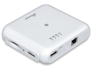 【クリックでお店のこの商品のページへ】Wi-Fi SDカードリーダー 5GHz対応433Mbpsモデル(ホワイト) REX-WIFISD2