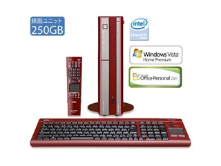 PC-AX80V-R �C���^�[�l�b�g�A�N�I�X/AQUOS PC�� 250GB ���b�h�n