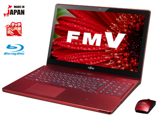 タッチ対応15.6型ノートPC LIFEBOOK AH77/R FMVA77RR ガーネットレッド