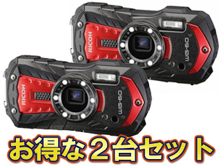 RICOH WG-60(レッド)×2台セット【wg60set】