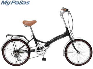 【クリックで詳細表示】メーカー直送品のため【単品購入のみ】【クレジット決済のみ】 ＜br＞ MyPallas/マイパラス M-206 折畳自転車 20型・6段ギア (ブラック) ＜br＞ 【沖縄・離島不可】【時間指定不可】商品になります。