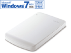 HD-PV500U2-WH USB2.0�p �|�[�^�u���n�[�h�f�B�X�N 500GB �z���C�g
