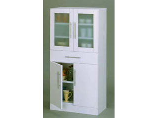 【クリックでお店のこの商品のページへ】組立家具 【期間限定値下げ！】【食器棚】 カトレア 食器棚 60-120 23463 ＜br＞ 【2012年12月25日までの期間限定特価！】 ＜br＞ 【kuro1207】