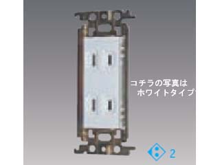 【クリックでお店のこの商品のページへ】Panasonic/パナソニック WTF1502GK 埋込ダブルコンセント