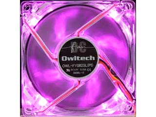 【クリックで詳細表示】Owltech/オウルテック OWL-FY0825L(PI) PCファン LEDファン ピンク