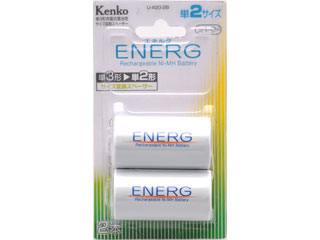 【クリックで詳細表示】Kenko/ケンコー U-＃20-2B ENERG用単3形電池用単2変換スペーサー(2本セット)