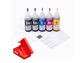 【クリックでお店のこの商品のページへ】サンワサプライ INK-C320S60S5R 詰め替えインク(5色セット・60ml)