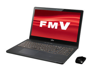タッチパネル式15.6型ノートPC LIFEBOOK AH77/M シャイニーブラック FMVA77MB