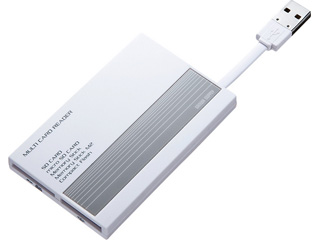 【クリックで詳細表示】サンワサプライ ADR-ML10GY USB2.0 カードリーダー グレー