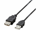 USB-ECOEA05 EU RoHS�w�ߏ���USB�����P�[�u�� 0.5m �u���b�N