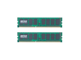 【クリックで詳細表示】バッファロー D3U1333-1GX2 PC3-10600 240Pin用 DDR3 SDRAM DIMM 1GB 2枚組
