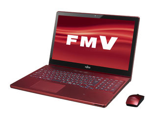 タッチパネル式15.6型ノートPC LIFEBOOK AH77/M ガーネットレッド FMVA77MR