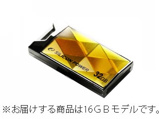 【クリックで詳細表示】Silicon Power/シリコンパワー SP016GBUF2850V1A USBフラッシュメモリー TOUCH850 16GB アンバー 永久保証 ＜br＞ 納期にお時間がかかる場合があります