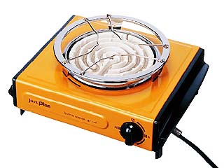 【クリックで詳細表示】IZUMI/泉精器製作所 IEC-105-D(オレンジ) 電気コンロ 食卓料理長