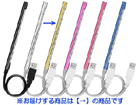 GH-LED10FLG �A���~�{�f�B���t���L�V�u���A�[���̗p USB�ڑ�10LED���C�g �S�[���h