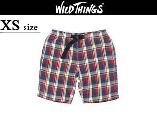 【クリックで詳細表示】2013年春夏コレクション【メーカー取り寄せ品です】 ＜br＞ WILD THINGS/ワイルドシングス AA-18895 FLANNEL CLIMBING SHORT 【XS】 (NAVY)