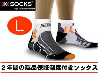 【クリックでお店のこの商品のページへ】GOLDWIN/ゴールドウィン X20004 X-SOCKS(Xソックス) バイキング・ウルトラ・ライトLサイズ(ブラック×ホワイト)