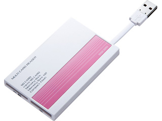 【クリックで詳細表示】サンワサプライ ADR-ML10P USB2.0 カードリーダー ピンク